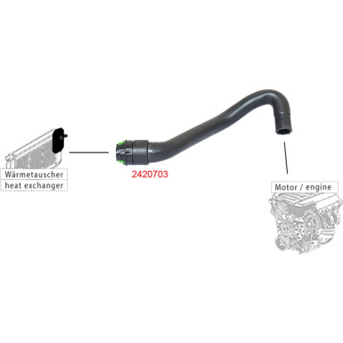2420703 Heizungsschlauch 2420703 Heizungsschlauch
