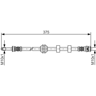 BOSCH | Bremsschlauch | 1 987 476 626