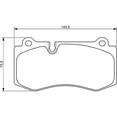 BOSCH Bremsbelagsatz, Scheibenbremse 0 986 494 167