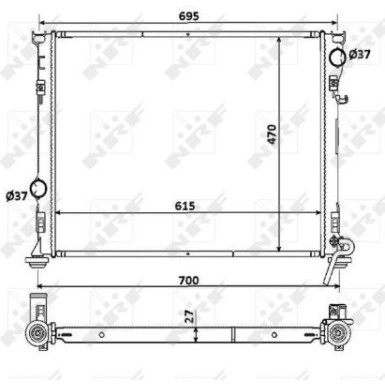 53928 Kühler, Motorkühlung 53928 Kühler, Motorkühlung