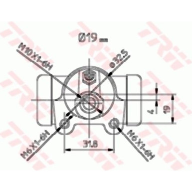 TRW | Radbremszylinder | BWD183