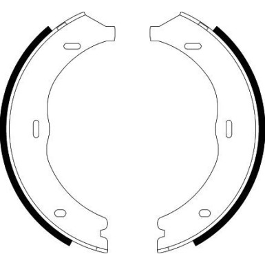Hella | Bremsbackensatz, Feststellbremse | 8DA 355 050-561