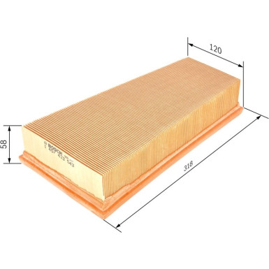 BOSCH 1 457 433 543 Luftfilter