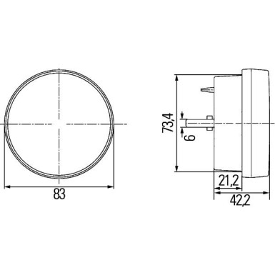 Hella | Tagfahrleuchte | 2BE 980 691-101