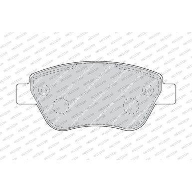 Ferodo Bremsbelagsatz, Scheibenbremse PREMIER ECO FRICTION FDB1666