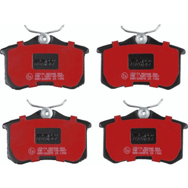 TRW GDB1330DTE Bremsbeläge DTEC COTEC nicht für Verschleißwarnanzeiger vorbereitet, mit Zubehör