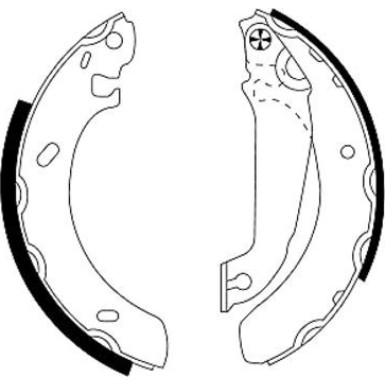 91043800 Bremsbackensatz