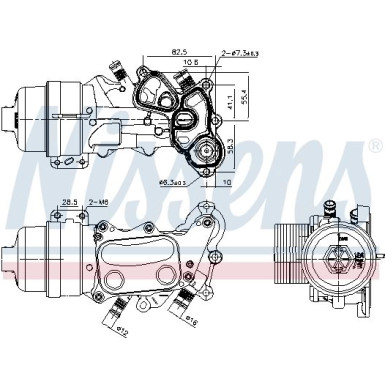 Nissens Ölkühler, Motoröl FIRST FIT 91167