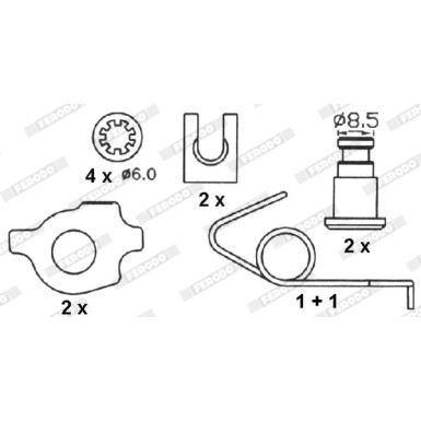 Ferodo | Bremsbackensatz | FSB232