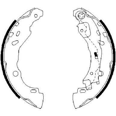 0 986 487 690 Bremsbackensatz