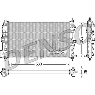 Denso | Kühler, Motorkühlung | DRM15005