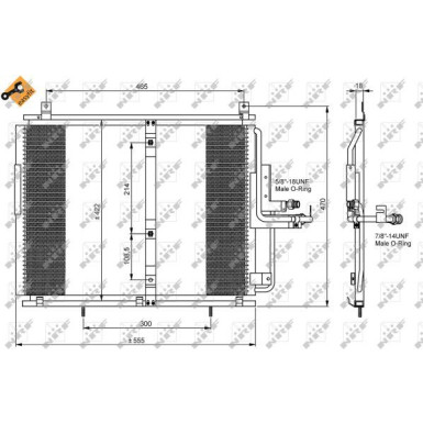 35244 Kondensator, Klimaanlage EASY FIT