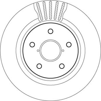 Bremsscheibe TRW SINGLE DF2059BS