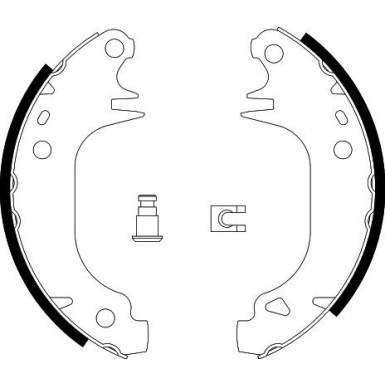 8DB 355 002-001 Bremsbackensatz