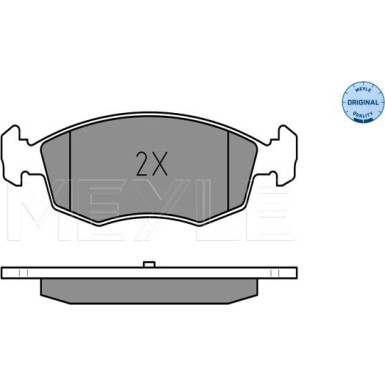 025 238 4218 Bremsbelagsatz, Scheibenbremse MEYLE-ORIGINAL: True to OE.
