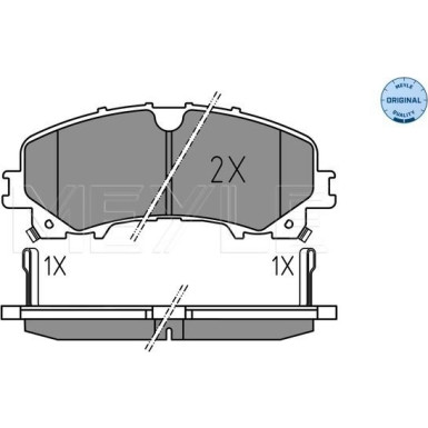 Meyle Bremsbelagsatz, Scheibenbremse MEYLE-ORIGINAL: True to OE 025 221 1716