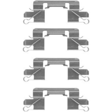 Hella | Zubehörsatz, Scheibenbremsbelag | 8DZ 355 204-941