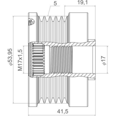 Valeo | Generatorfreilauf | 588436
