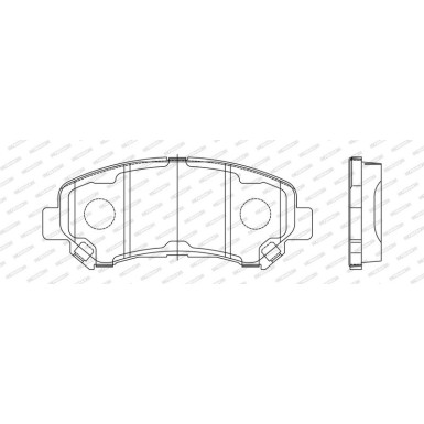 FDB4051 Bremsbelagsatz, Scheibenbremse PREMIER ECO FRICTION