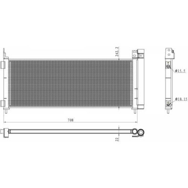 350495 Kondensator, Klimaanlage EASY FIT
