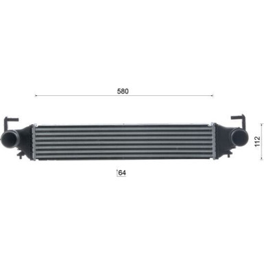 Mahle | Ladeluftkühler | CI 683 000S