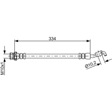 BOSCH | Bremsschlauch | 1 987 481 892