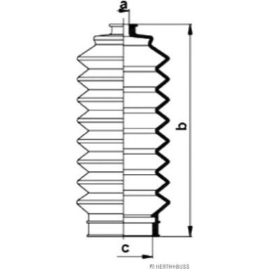 J4104011 Faltenbalgsatz, Lenkung