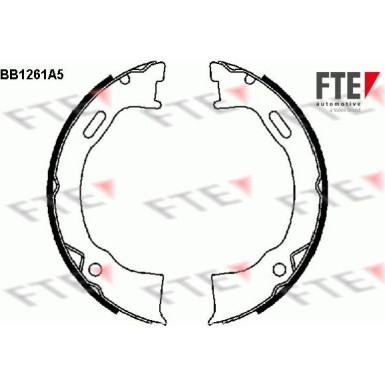 FTE | Bremsbackensatz, Feststellbremse | 9100054