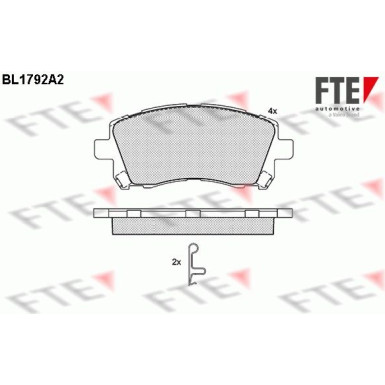 FTE | Bremsbelagsatz, Scheibenbremse | 9010363