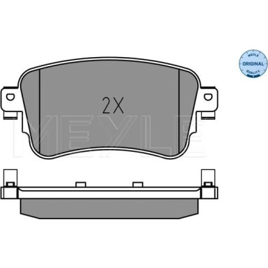 Meyle Bremsbelagsatz, Scheibenbremse MEYLE-ORIGINAL: True to OE 025 225 8818