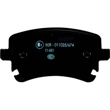 Hella | Bremsbelagsatz, Scheibenbremse | 8DB 355 011-641