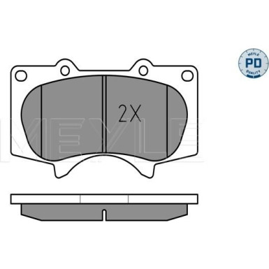 025 240 2417/PD Bremsbelagsatz, Scheibenbremse MEYLE-PD: Advanced performance and design.
