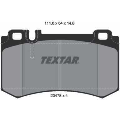 Textar Bremsbelagsatz, Scheibenbremse Q+ 2347802