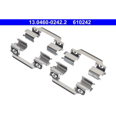 13.0460-0242.2 Zubehörsatz, Scheibenbremsbelag