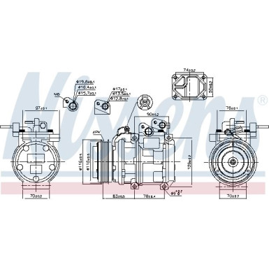 Nissens | Kompressor, Klimaanlage | 89271