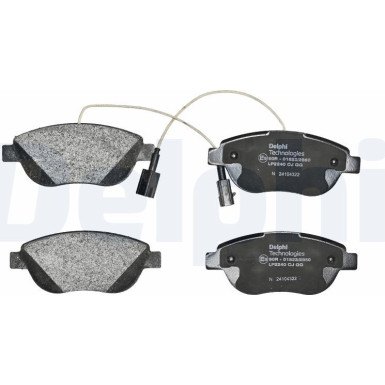 Delphi | Bremsbelagsatz, Scheibenbremse | LP2240
