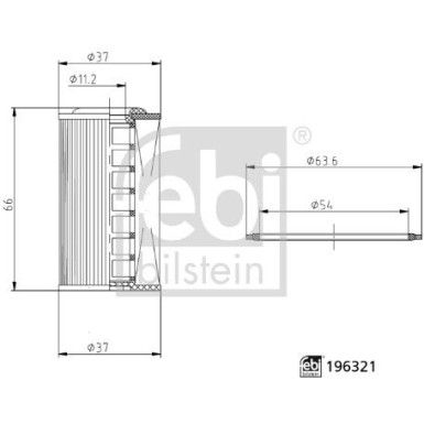 febi bilstein | Hydraulikfilter, Automatikgetriebe | 196321