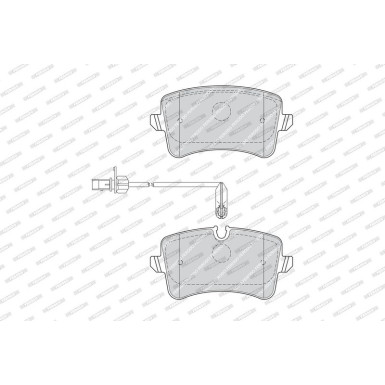 Ferodo | Bremsbelagsatz, Scheibenbremse | FDB4410