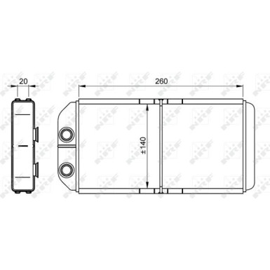 54261 Wärmetauscher, Innenraumheizung