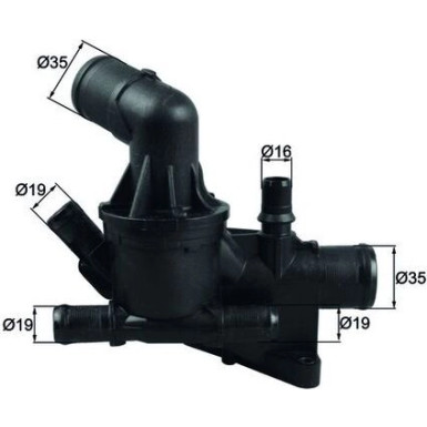 Mahle | Thermostat, Kühlmittel | TH 54 80