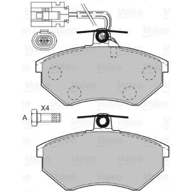 598484 Bremsbelagsatz, Scheibenbremse