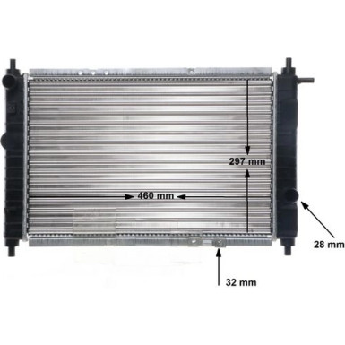 Mahle | Kühler, Motorkühlung | CR 129 000S