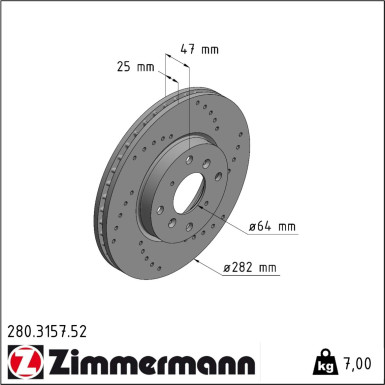 280.3157.52 Bremsscheibe SPORT Z
