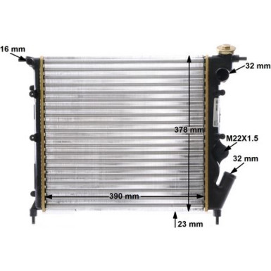Mahle | Kühler, Motorkühlung | CR 642 000S