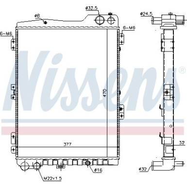 Nissens | Kühler, Motorkühlung | 60442