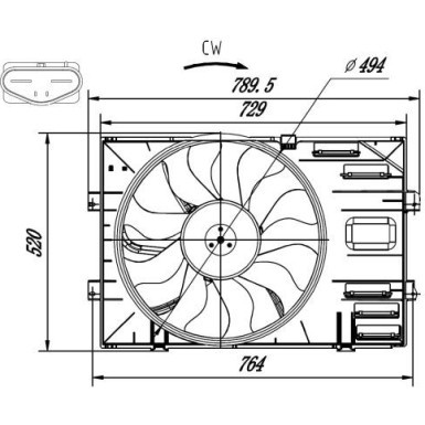 47918 Lüfter, Motorkühlung