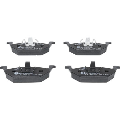 ATE | Bremsensatz, Scheibenbremse | 24.0122-0151.1 + 13.0460-7111.2