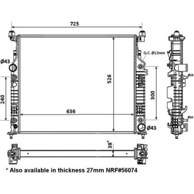 53936 Kühler, Motorkühlung 53936 Kühler, Motorkühlung