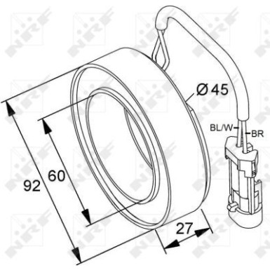 38420 Spule, Magnetkupplung (Kompressor)
