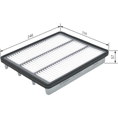 BOSCH 1 457 433 580 Luftfilter